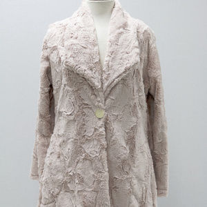 Faux Fur Jacket Blush